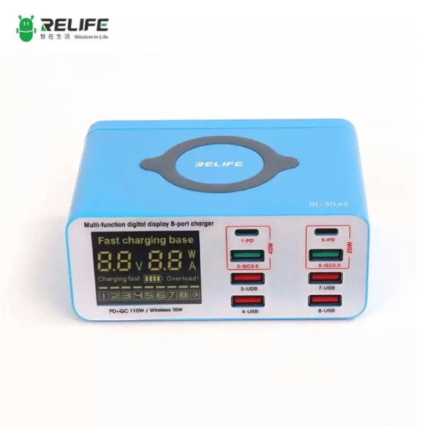 Relife RL-304S 8 Port Wireless Charger - Image 5