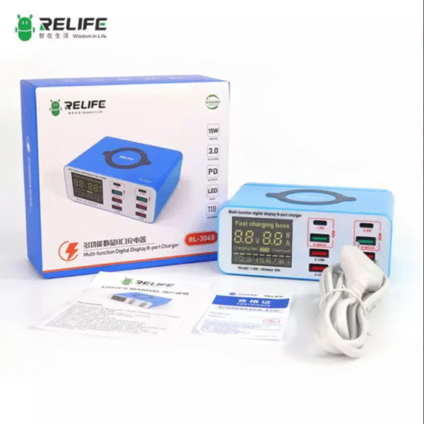 Relife RL-304S 8 Port Wireless Charger - Image 4
