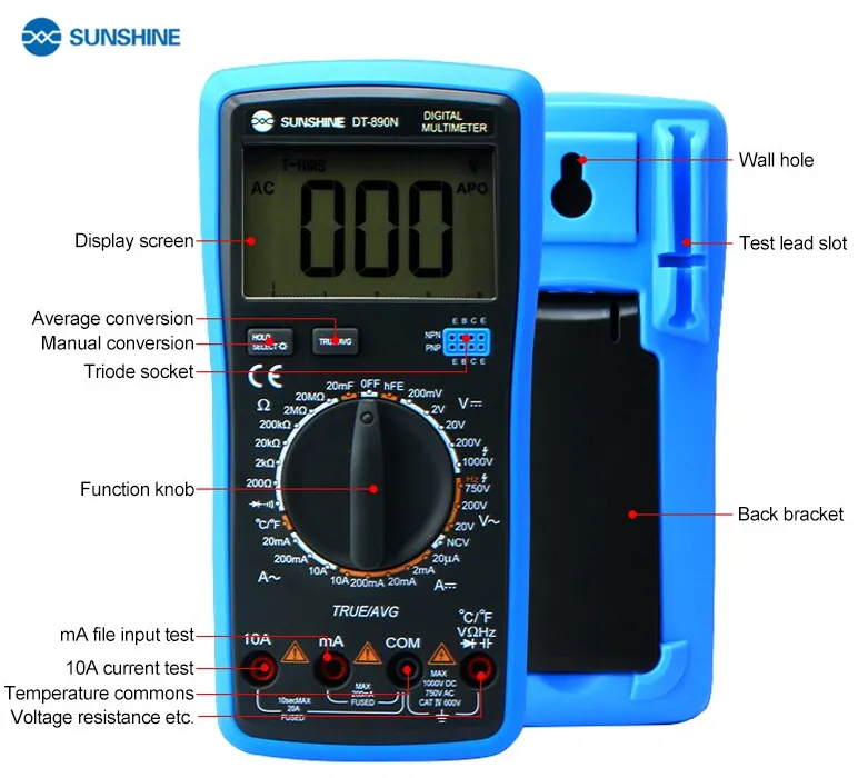 sunshine dt 890n digital multimeter sunshine dt 890n digital multimeter