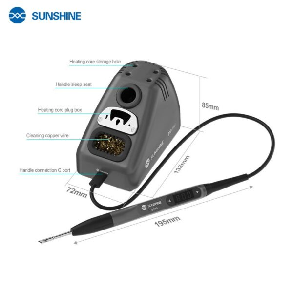 Sunshine 210 Pro Smart Portable Soldering Iron - Image 3