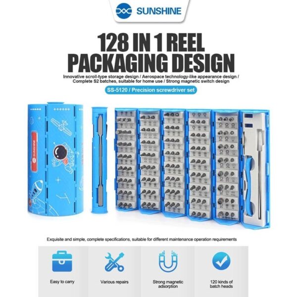 Sunshine SS-5120 128in1 Screwdriver Set