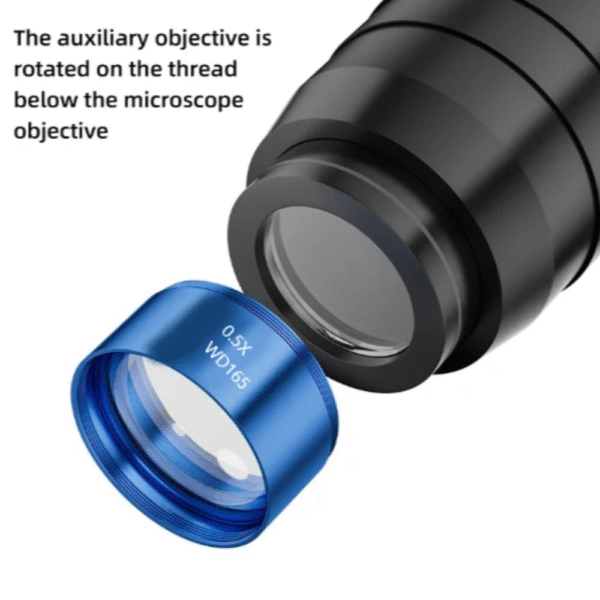 Mechanic WD165 0.5x Auxiliary Objective Lens for Trinocular Microscope - Image 5