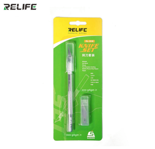 Relife RL-101E Aluminum Alloy Material 6 Blades Knife Set for Removing Glue Engraving Filming - Image 2