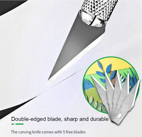 Relife RL-101E Aluminum Alloy Material 6 Blades Knife Set for Removing Glue Engraving Filming - Image 6