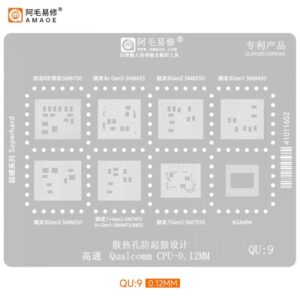 amaoe qu 9 stencil for qualcomm cpu