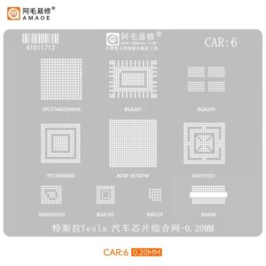 amaoe car6 stencil for tesla automotive chip comprehensive network