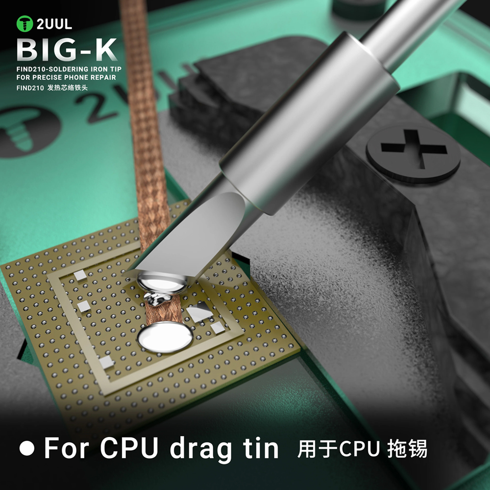 2uul fd21 c210 big k soldering iron tip 5 pack