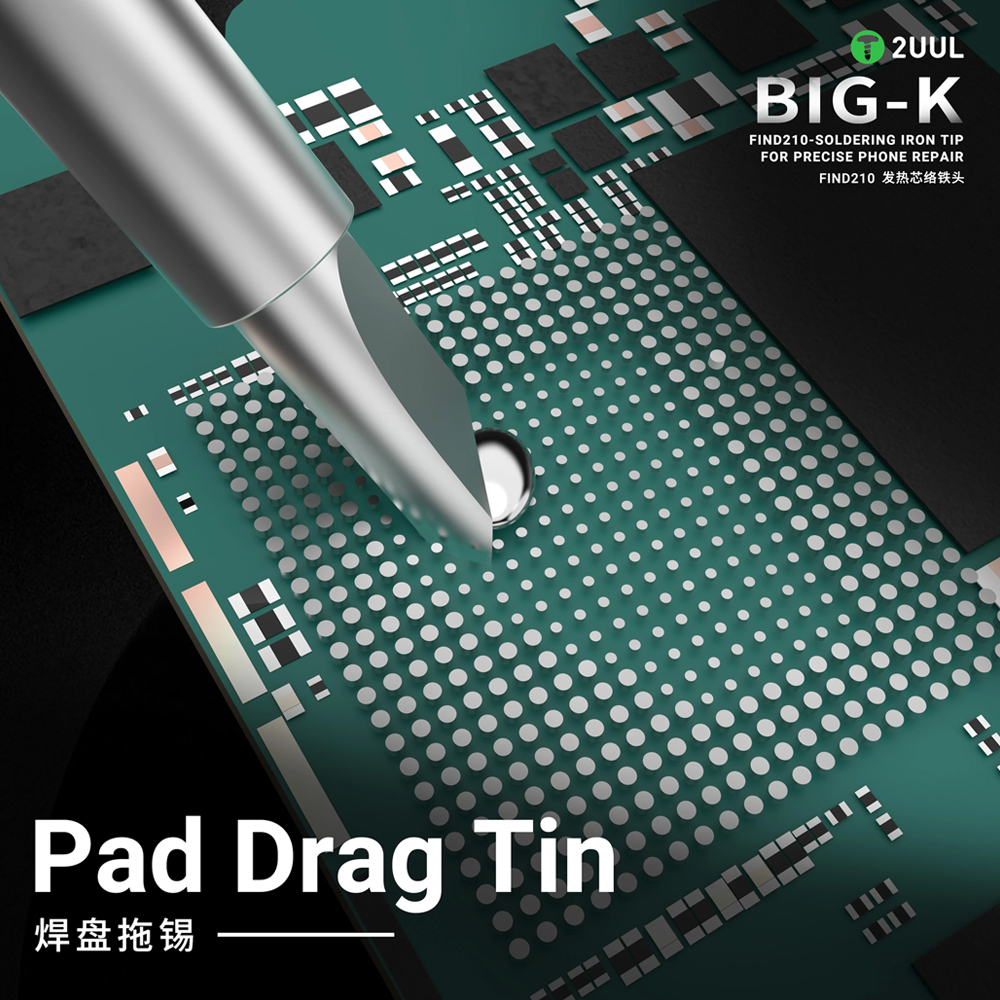 2uul fd21 c210 big k soldering iron tip 5 pack