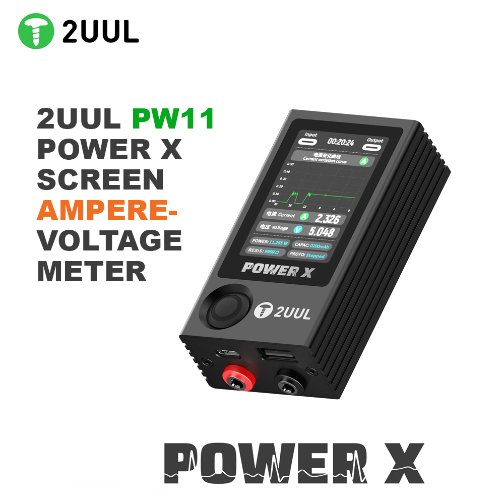 2UUL_PW11_POWER_X_SCREEN_AMPERE-VOLTAGE_METER_01 2uul Pw11 Power X Screen Ampere-Voltage Meter