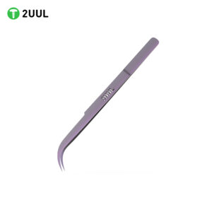 2uul Ti22 Purple Titanium Ultralight Curved Tweezer
