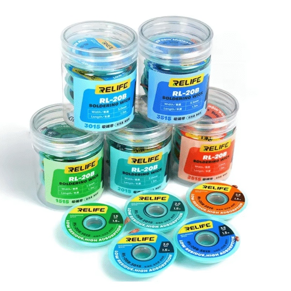 Relife Rl-20B 3015 3.0mm 1.5m Soldering Wick 5 Pcs Pack - Image 6