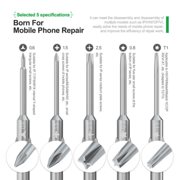 Relife RL-725 6-in-1 Adjustable Torque Screwdriver - Image 3