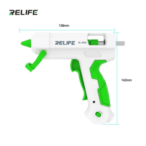 Relife RL-062E Hot Melt Glue Gun With RL-097 10Pcs Glue Sticks - Image 3