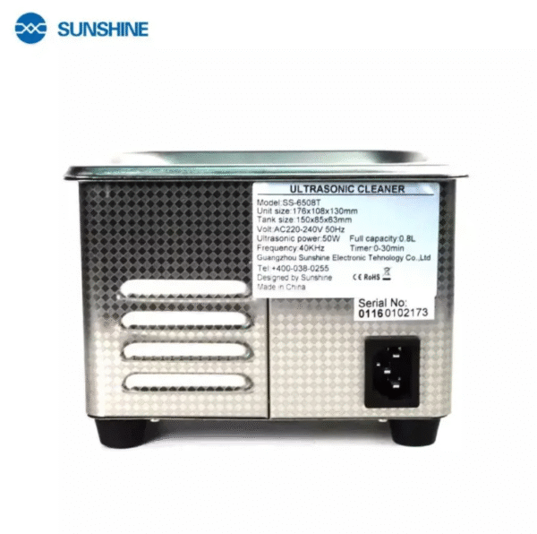 Sunshine SS-6508t Ultrasonic Cleaner - Image 2
