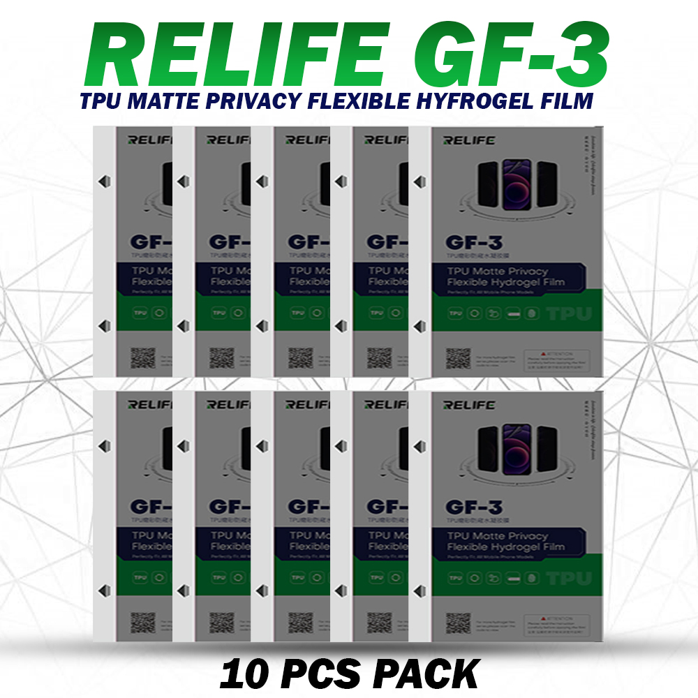RELIFE_GF-3_TPU_MATTE_PRIVACY_FLEXIBLE_HYFROGEL_FILM_(10_PCS_PACK)_011 - Copy Relife Gf-3 Tpu Matte Privacy Flexible Hydrogel Film (10 Pcs Pack)
