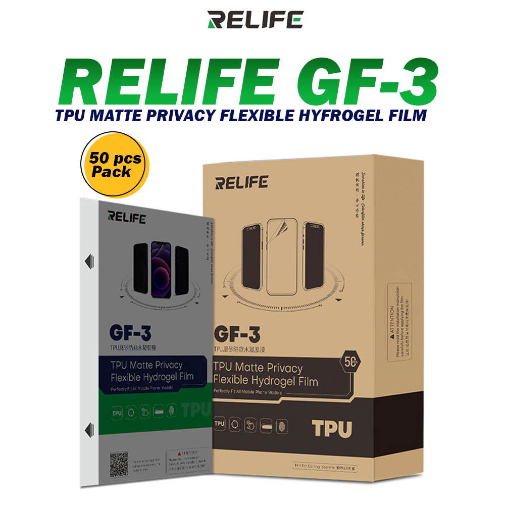 RELIFE_GF-3_TPU_MATTE_PRIVACY_FLEXIBLE_HYFROGEL_FILM_(50_PCS_PACK)_011 Relife Gf-3 Tpu Matte Privacy Flexible Hydrogel Film (50 Pcs Pack)