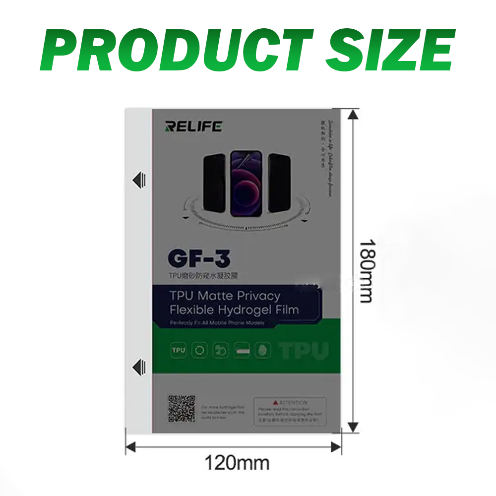 RELIFE_GF-3_TPU_MATTE_PRIVACY_FLEXIBLE_HYFROGEL_FILM_(5_PCS_PACK)_061 Relife Gf-3 Tpu Matte Privacy Flexible Hydrogel Film (50 Pcs Pack) - Image 2