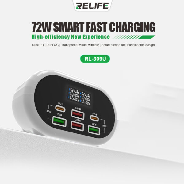 Relife RL-309U Grey USB Charger - Image 2
