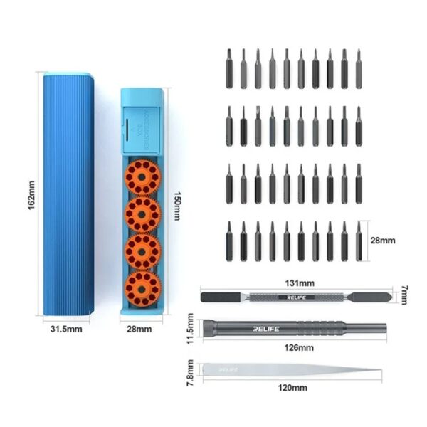 Relife RL-5122 43 in 1 Rotary Screwdriver Tool Set - Image 7