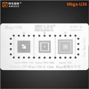 amaoe mbga u36 stencil for exynos cpu middle layer motherboard reballing