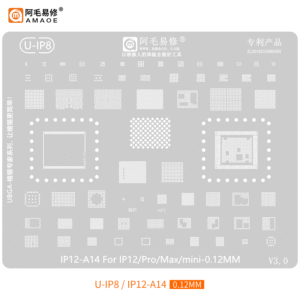 amaoe u ip8 stencil ip12 a14 for ip12/pro/max/mini