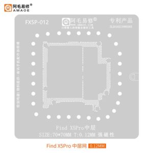 amaoe fx5p 012 stencil for oppo find x5 pro middle layer motherboard reballing