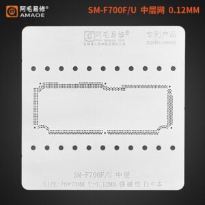 amaoe sm f700f/u stencil for samsung z flip middle layer motherboard reballing