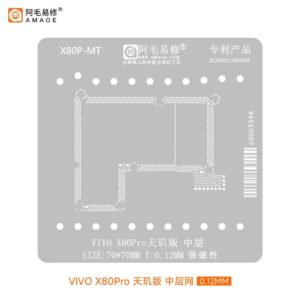 amaoe x80p mt for vivo x80 pro stencil middle layer motherboard reballing