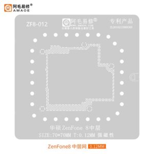 amaoe zf8 012 stencil for asus zenfone 8 middle layer motherboard reballing