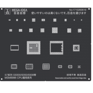 mega idea ql 25 black stencil for qualcom cpu