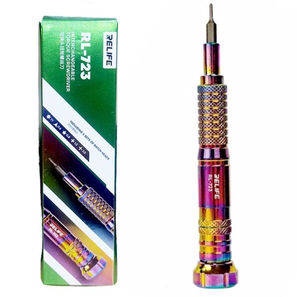 Relife RL-723 Torque Screwdriver 5 Bit Set