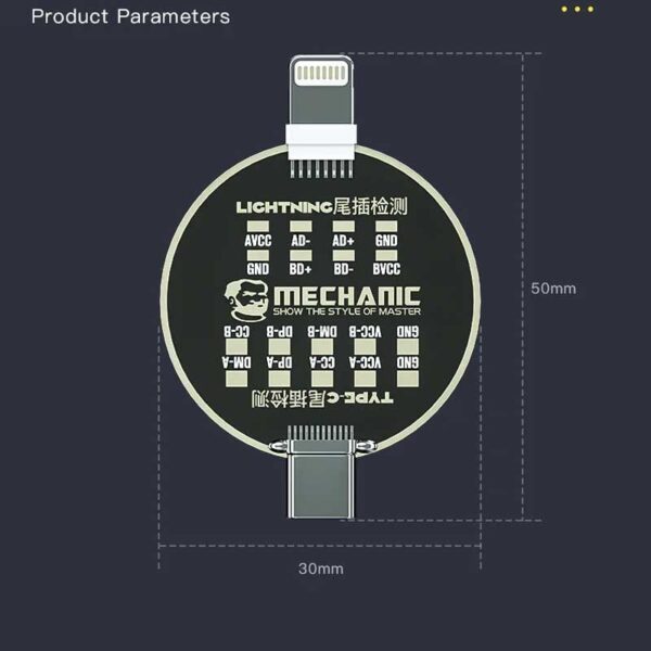 MECHANIC T810 MOBILE PHONE TAIL PLUG TEST BOARD - Image 2