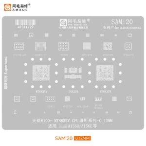 amaoe sam 20 stencil for dimensity 6100+ mt6835v cpu general series samsung a156u/a156e