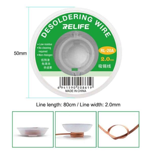 RELIFE RL-20A DESOLDER WIRE - Image 3