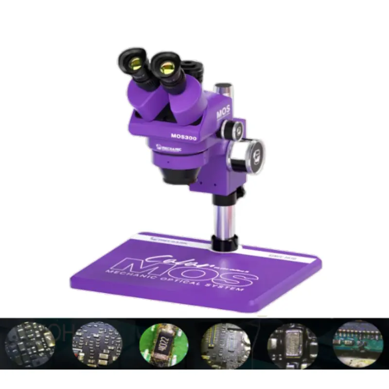 mechanic mos300 b11 microscope (purple) with 0.5x lence mechanic mos300 b11 microscope (purple) with 0.5x lence