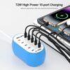 Relife Rl-309M 72w Type-C 10-Port Smart Charger - Image 4