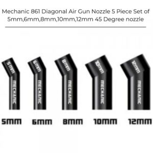 mechanic 5 in 1 diagonal air gun nozzle set for 861dw hot air gun rework station