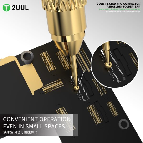 2uul sc98 gold plated fpc connector reballing solder bar
