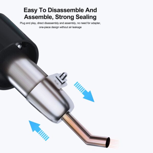 RELIFE 857 Series 5mm 45 Degree Oblique Stainless Steel Curved Hot Air Gun Nozzle - Image 4