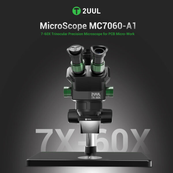 2uul mc7060 a1 7 60x trinocular microscope