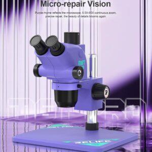 Relife M6t Pro-B11 Purple Microscope With 0.5X Lence