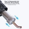RELIFE 858 Series 8mm 45 Degree Oblique Stainless Steel Curved Hot Air Gun Nozzle - Image 3