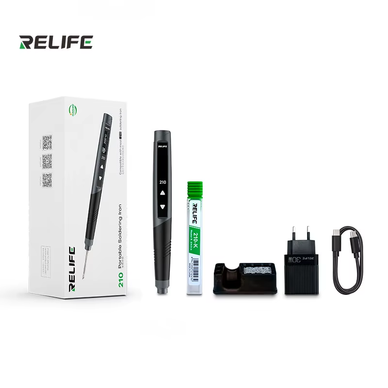 88frrq9GRg RELIFE RL-210 60W Portable Soldering Iron with OLED Display Fast Heating