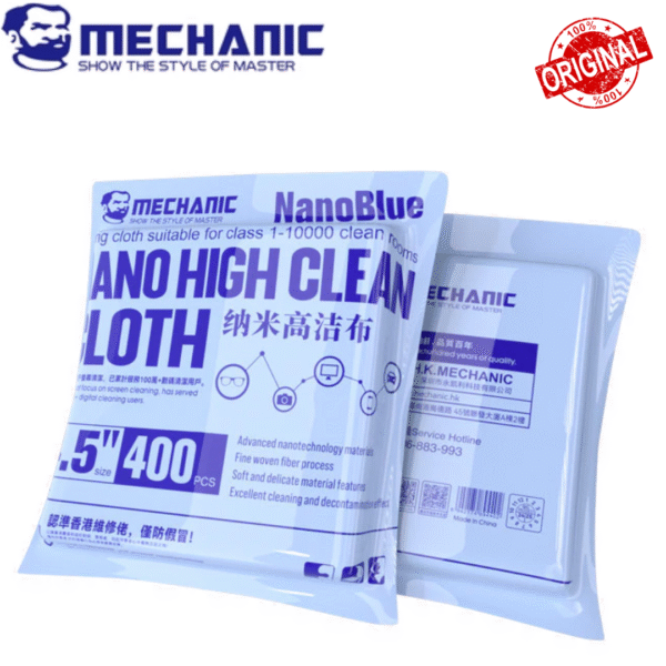 mechanic nano blue 4.5 inch big size 400pcs high clean cloth 100% original
