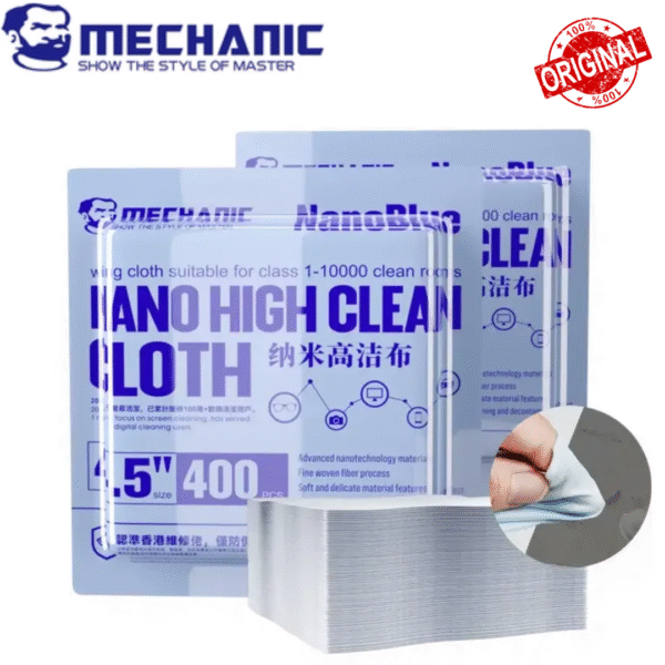 mechanic nano blue 4.5 inch big size 400pcs high clean cloth 100% original