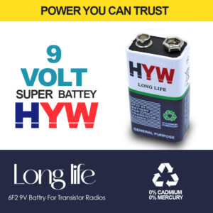 hyw 9v battery