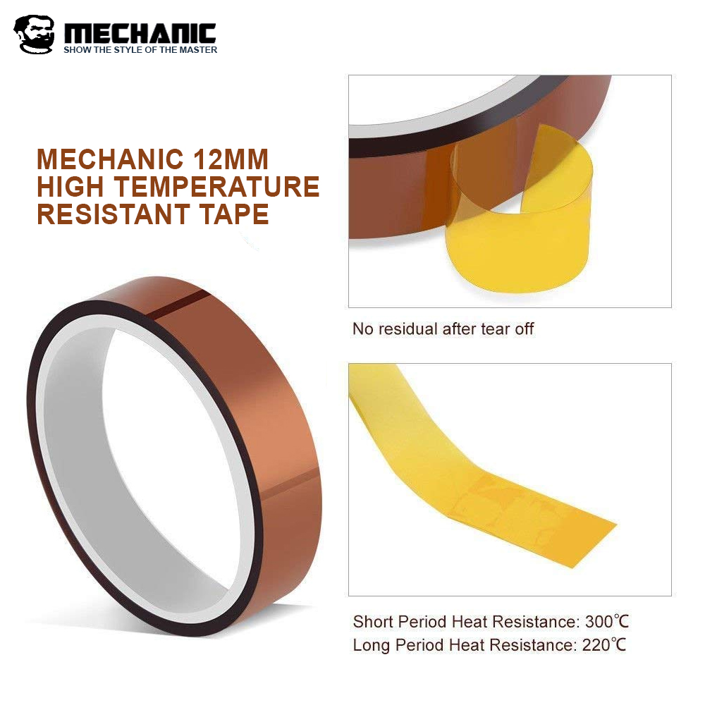 MECHANIC_12MM_HIGH_TEMPERATURE_RESISTANT_TAPE_03 Mechanic 12mm High Temperature Resistant Tape - Image 3
