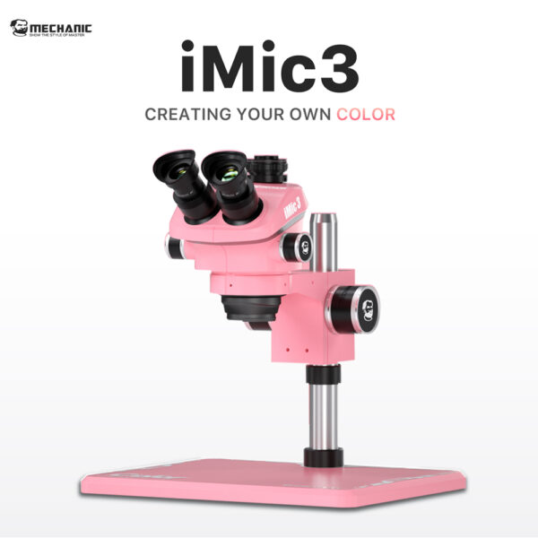 mechanic mic3 b11 microscope (pink) with 0.5x lence