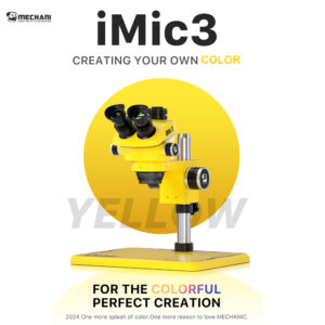 mechanic mic3 b11 microscope (yellow) with 0.5x lence