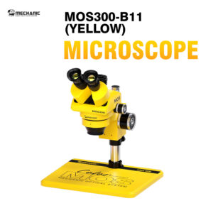 mechanic mos300 b11 microscope (yellow) with 0.5x lence